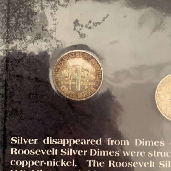 Roosevelt Silver Dime Collection. It is sealed in plastic. - Picture 3 of 7